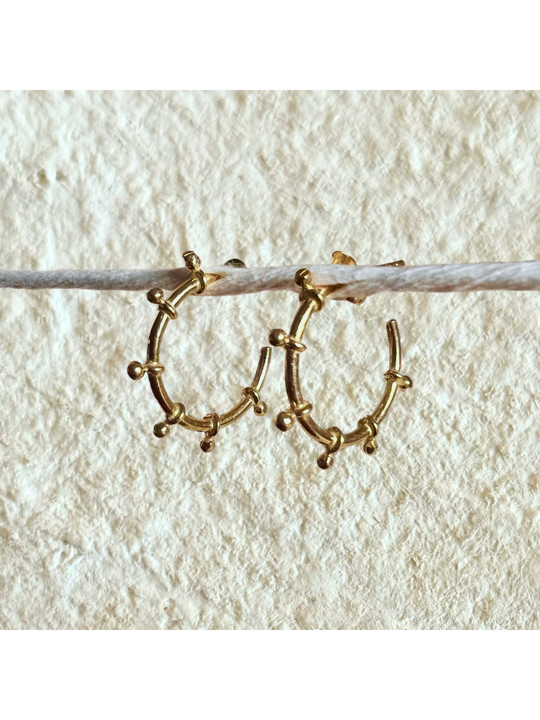 CELESTIAL DOT HOOPS