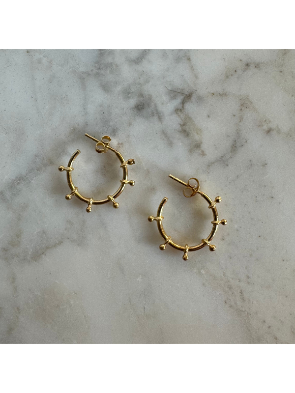 CELESTIAL DOT HOOPS